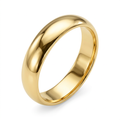 Classic Polished Yellow Gold Comfort Fit Wedding Band