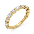 Alternating Marquise and Round Diamond Eternity Band