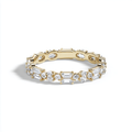 Dainty Mixed Cut Cluster Diamond Eternity Ring