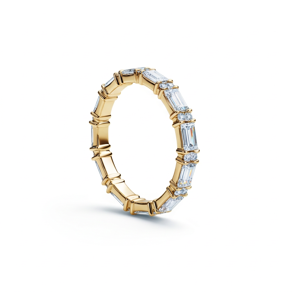 Baguette & Marquise Art Deco Band
