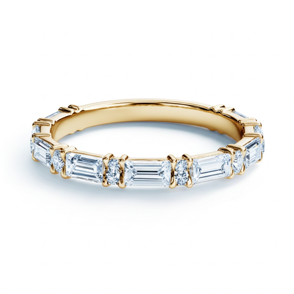 Baguette & Marquise Art Deco Band