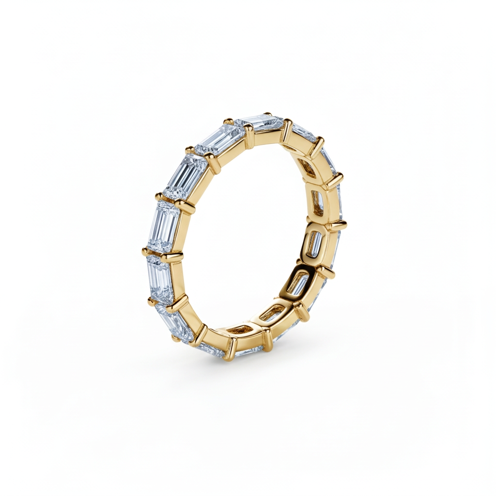 East-West Baguette Eternity Band