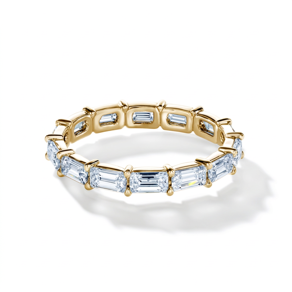 East-West Baguette Eternity Band