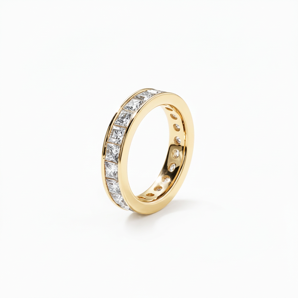 Princess Channel-Set Eternity Band
