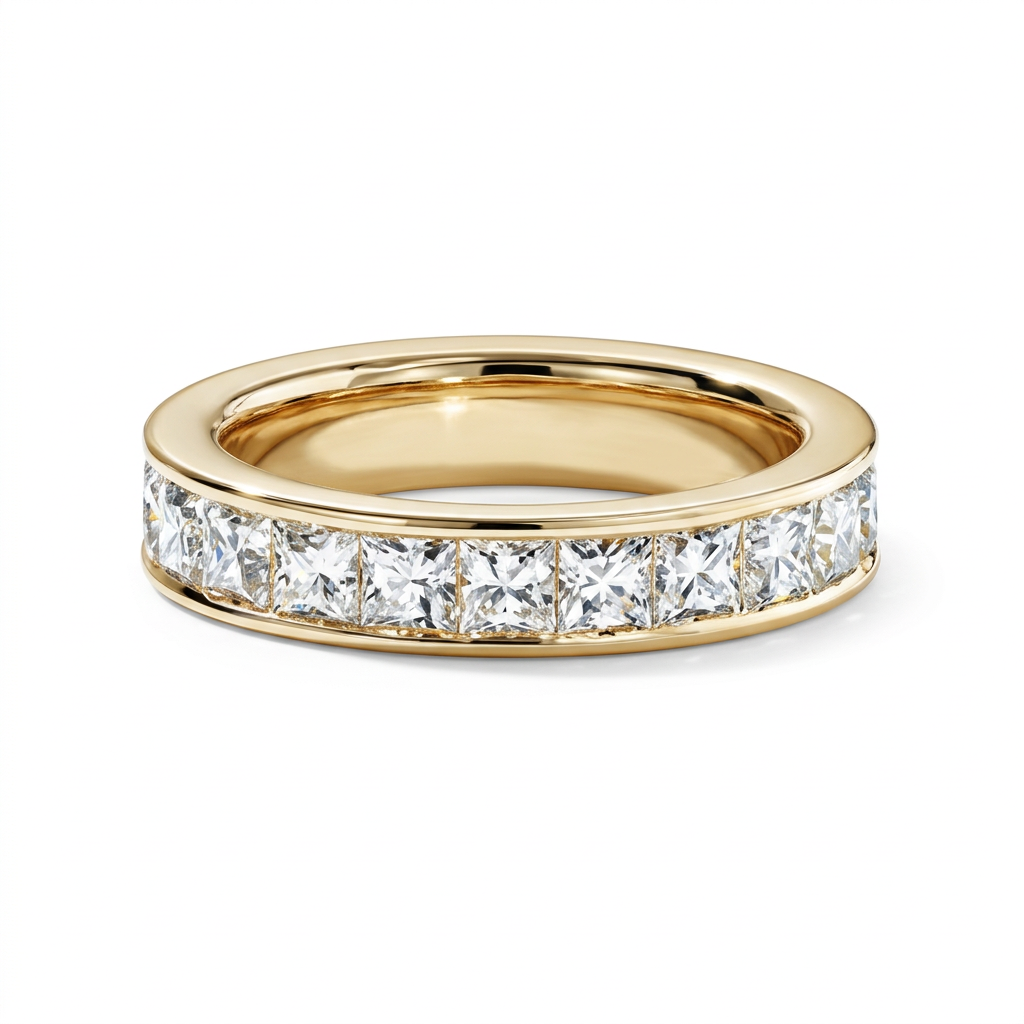 Princess Channel-Set Eternity Band