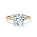 Petite Cushion Pavé Ring