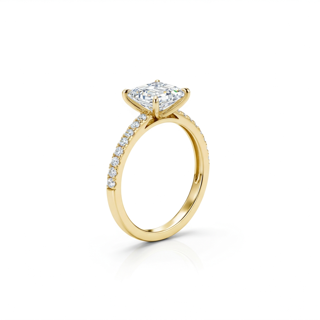 Statement Emerald Pavé Ring
