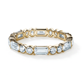 Baguette & Round Eternity Band