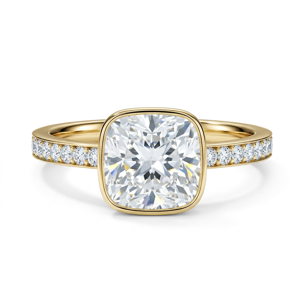Petite Bezel Channel Ring