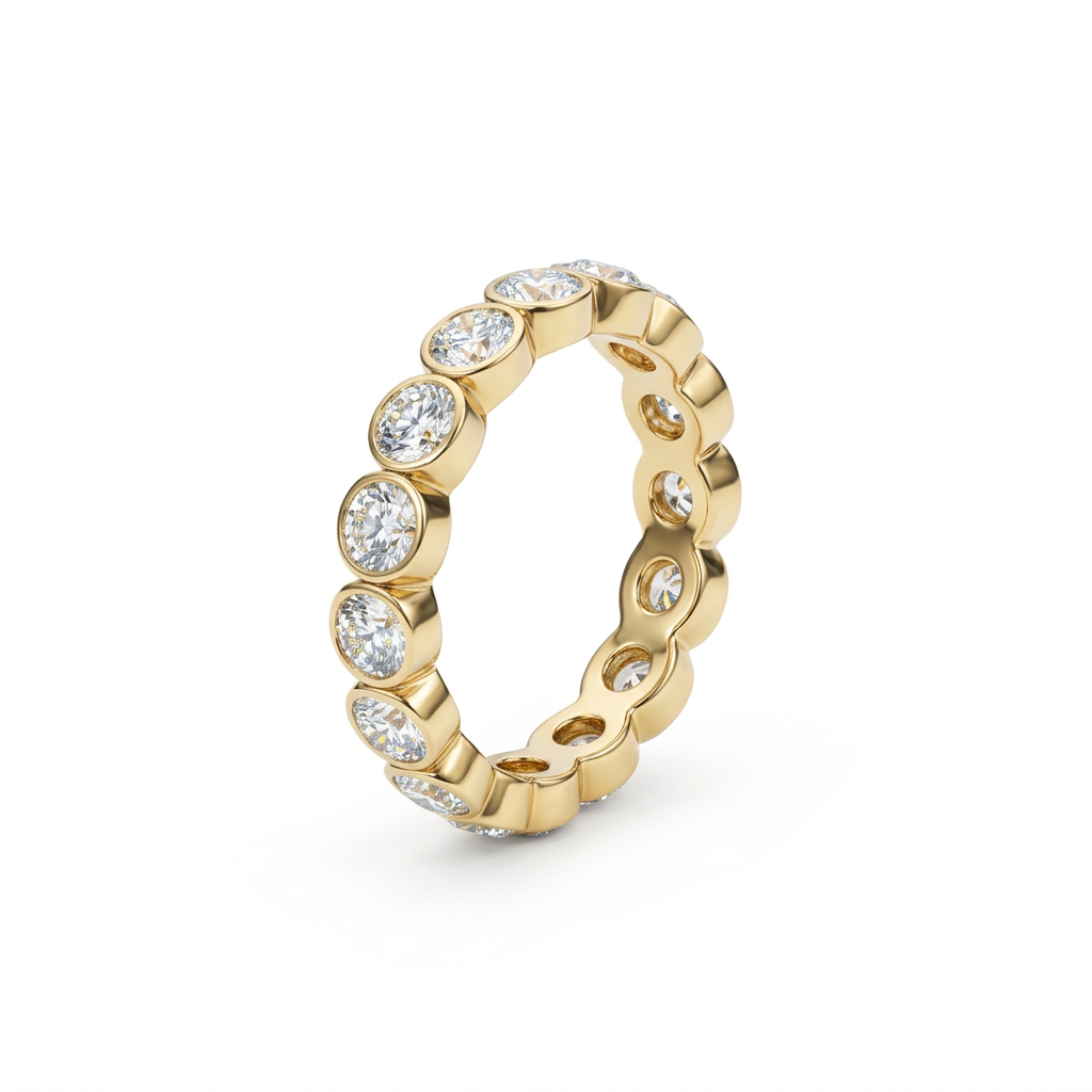 Grand Round Bezel Eternity Band