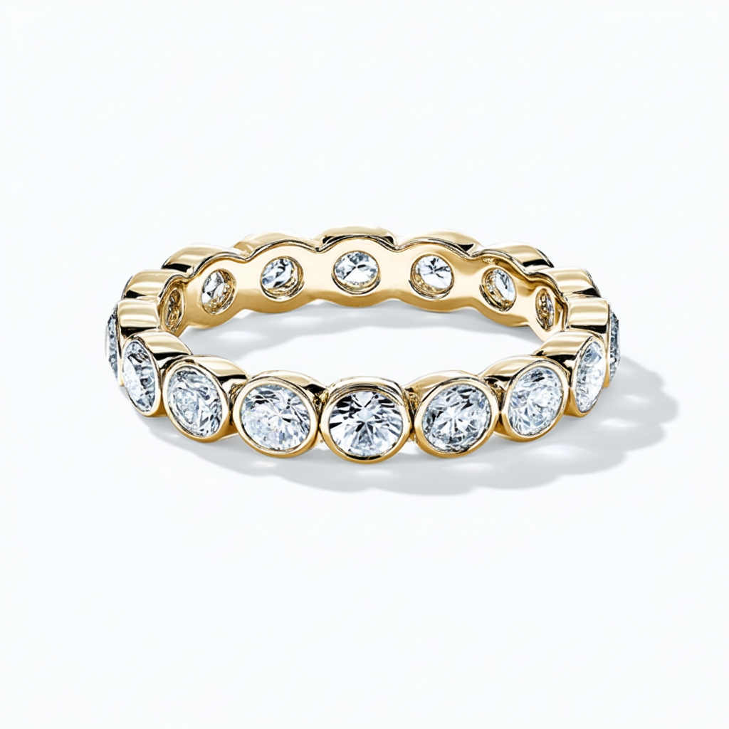 Grand Round Bezel Eternity Band