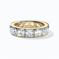 Square & Round Mixed Eternity Band