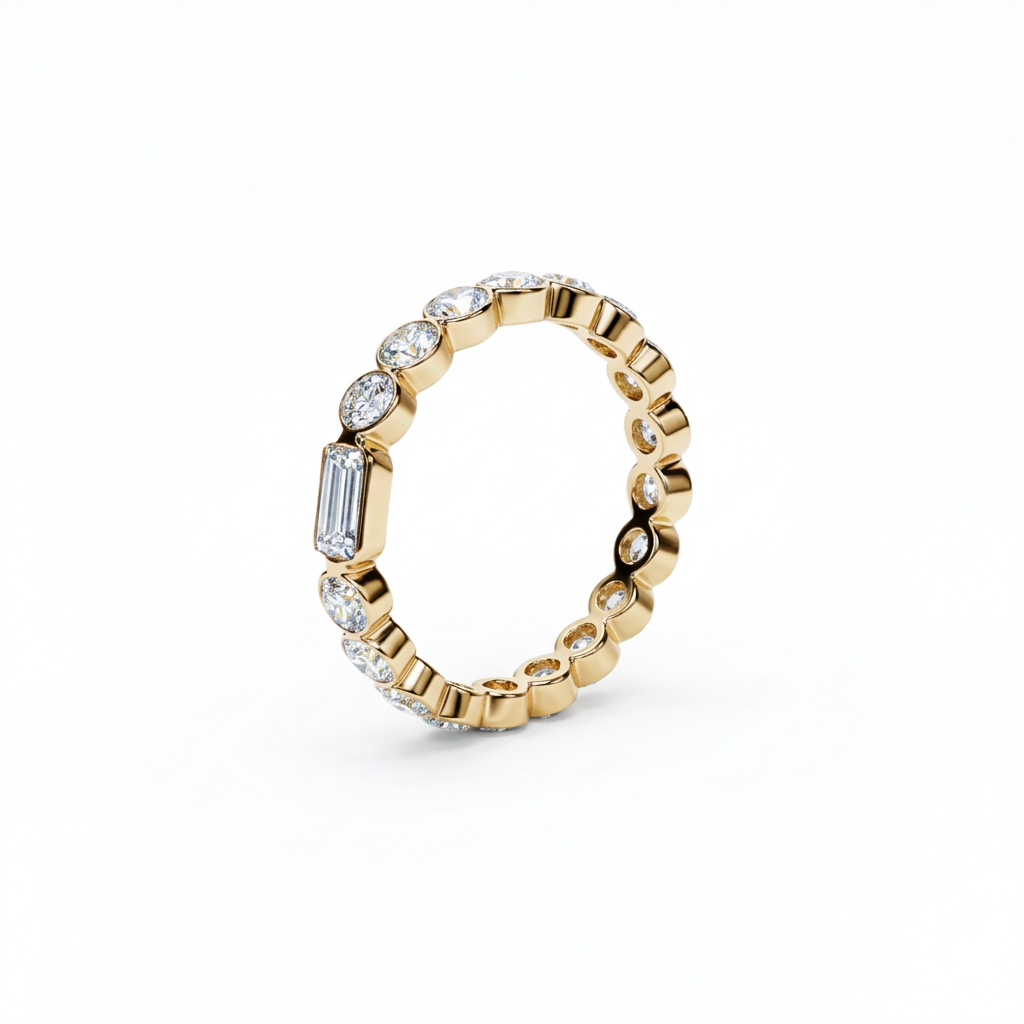Art Deco Half-Eternity Band