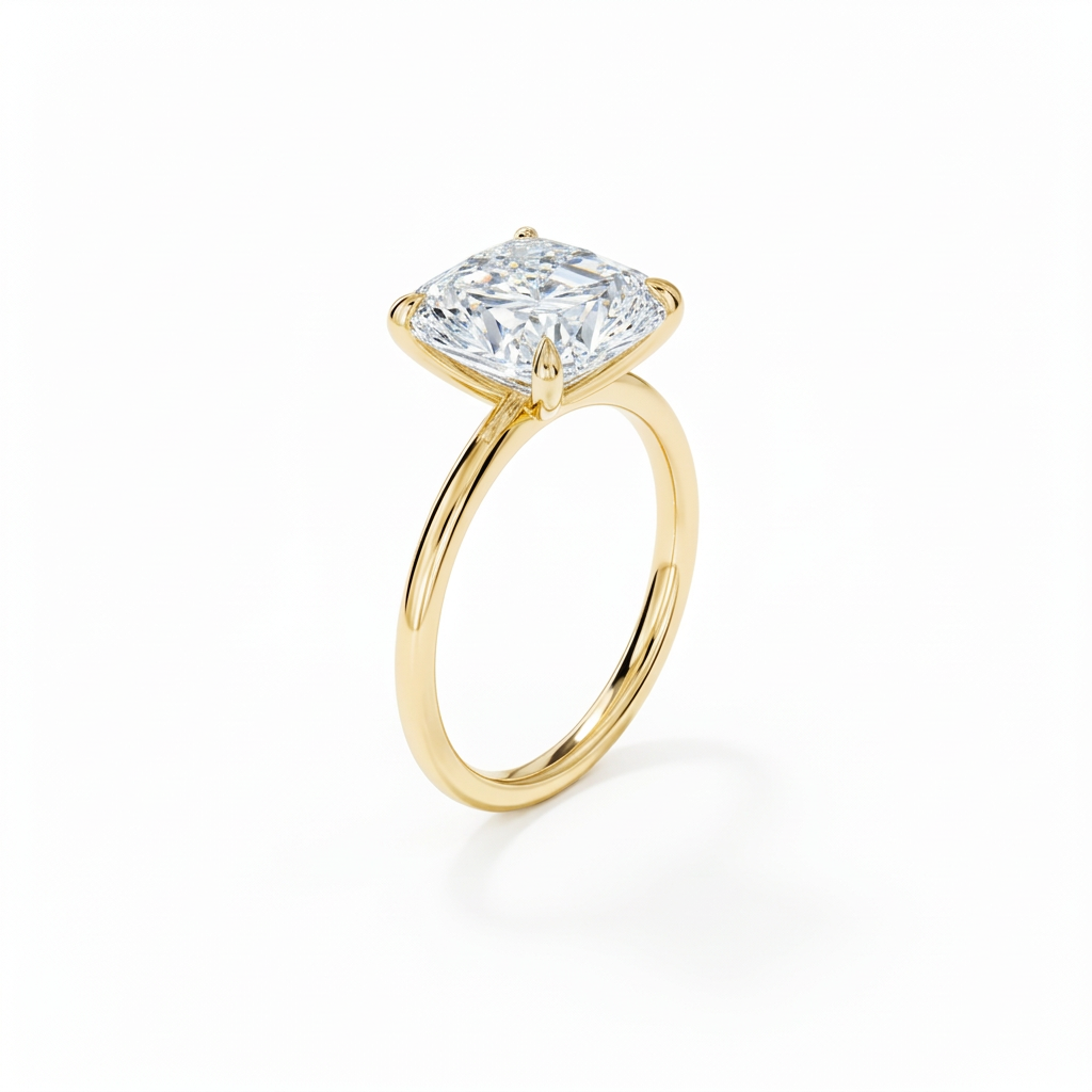 Petite Cushion Classic Solitaire
