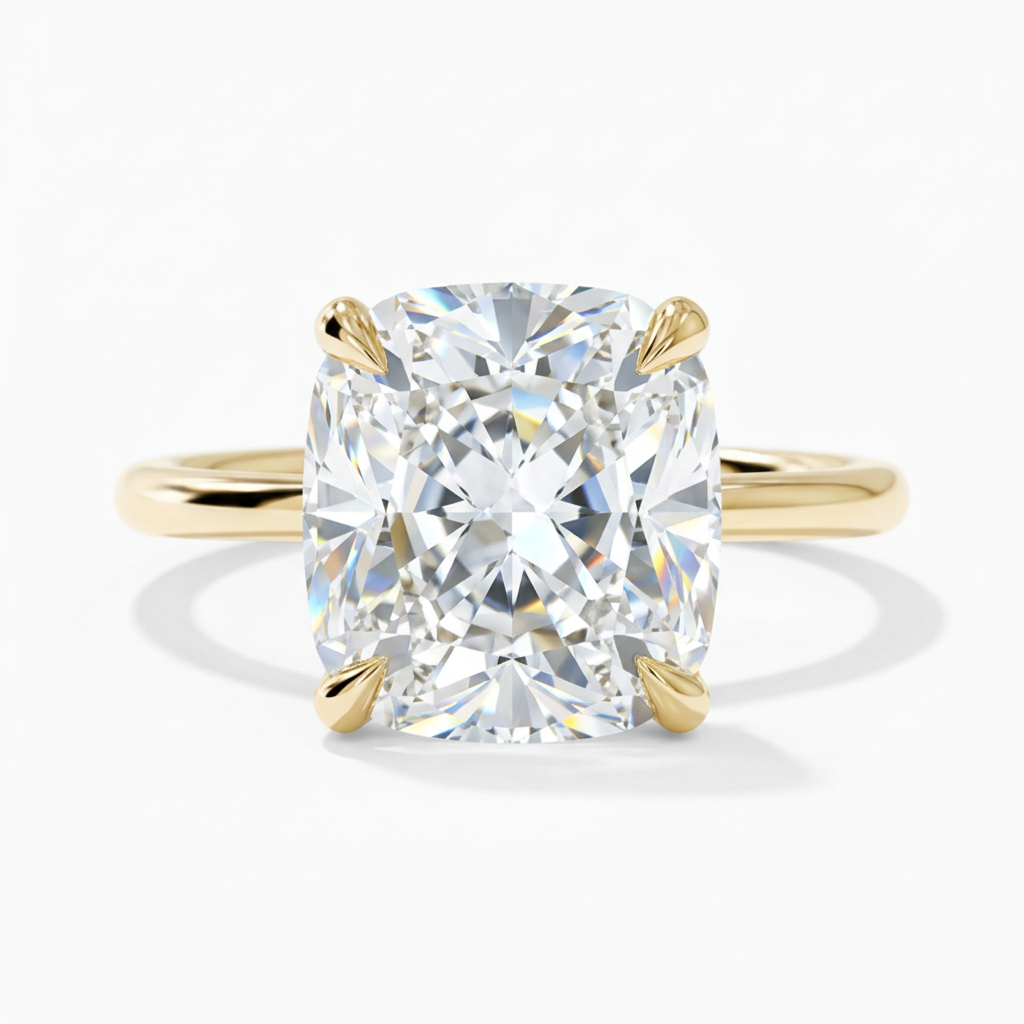 Petite Cushion Classic Solitaire