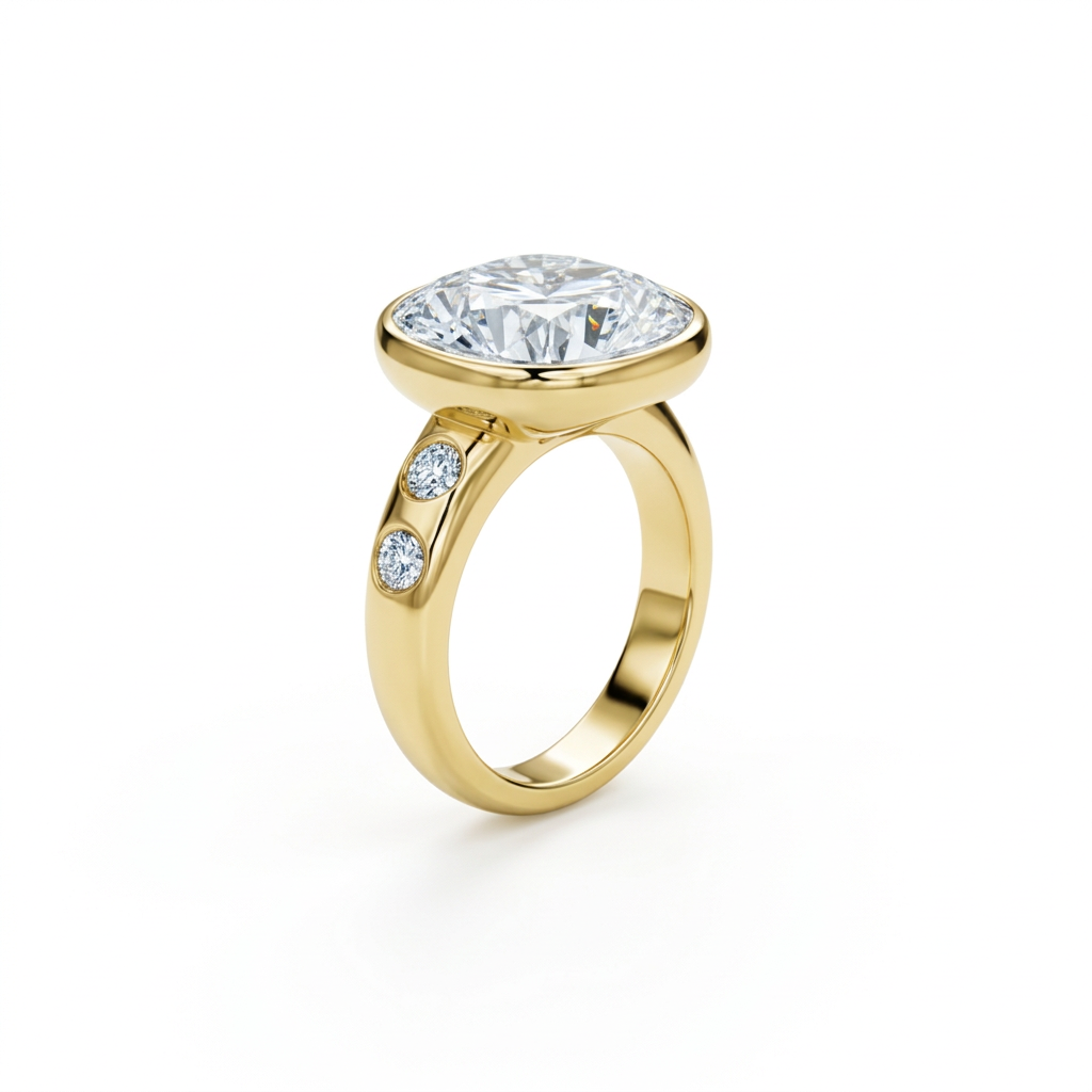 Vintage Bezel Three-Stone Ring
