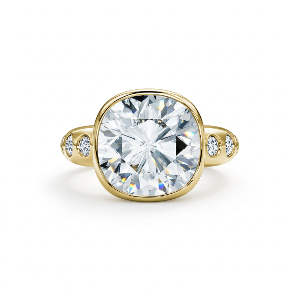 Vintage Bezel Three-Stone Ring