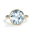 Round Bezel Pavé Solitaire