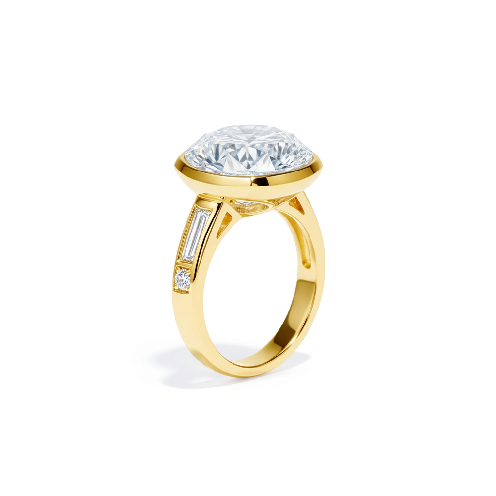 Art Deco Bezel Baguette Ring