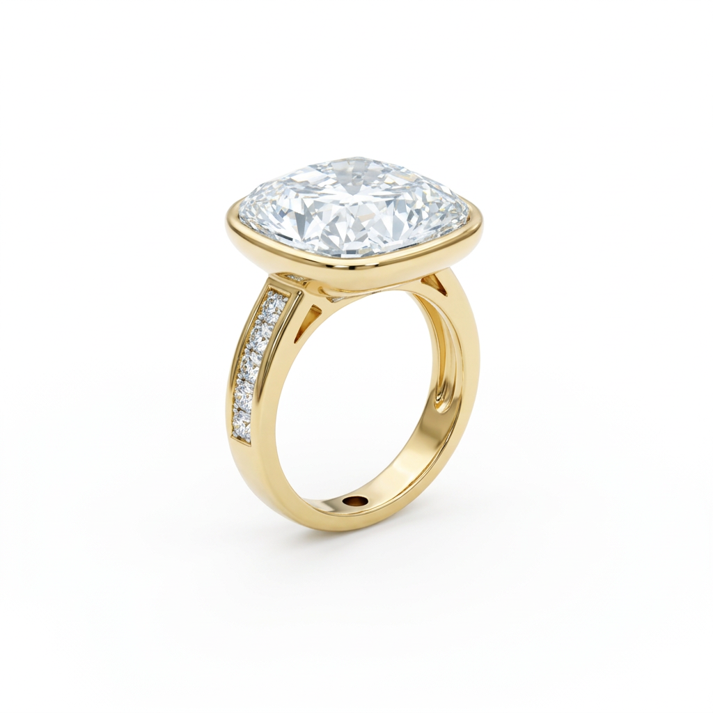 Princess Bezel Channel Band Ring