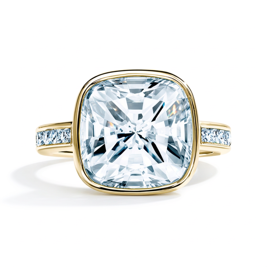 Princess Bezel Channel Band Ring